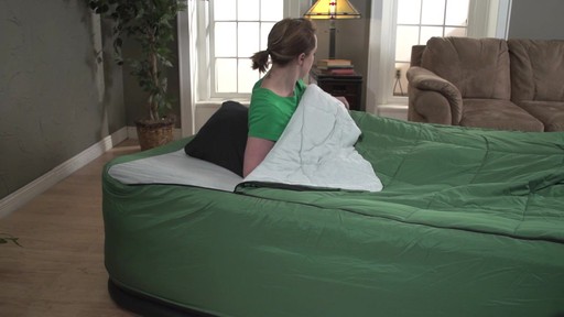 Guide Gear Queen Air Bed Fitted Cover / Sleeping Bag Green - image 5 from the video
